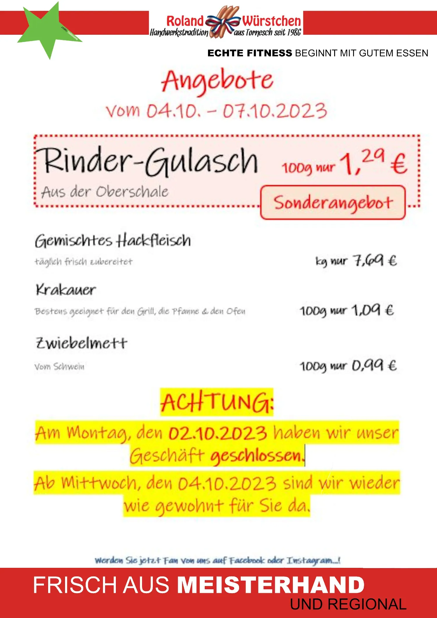 Roland Angebote 04.10. - 07.10.23
