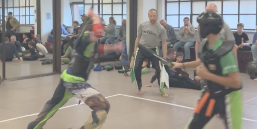 Philippinischer Stockkampf im Wettkampfmodus